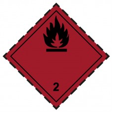 Veszélyes áru szállítás - Tűzveszélyes anyag - fekete